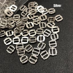 20Pcs Newest 6*6mm Mini Ultra-small Tri-glide Pattern Belt Buckle Doll Bags Buckles DIY Doll Buttons Shoes Clothes Accessories