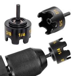 Aluminum Alloy Threaded Rod Nut Runner Tools Nuts Remover Bolt Extractor Tool Nuts Spinning Drill Kit for Impact Drills