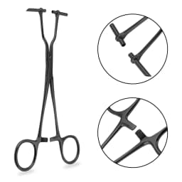 1pc Stainless Steel Body Piercing Clamp Tool For Ear Lip Navel Nose Tongue Septum Sponge Forceps Pliers Piercing Supplies