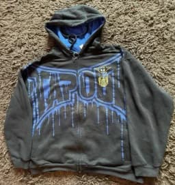 Womens Grey Zip Up Hoodie Tie Dye Abstract Art Streetwear Casual Pullover Artistic Expression Graphic Pattern Sweatshirt