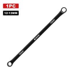 EZARC Extra Long Box End Wrench Metric Combination Durable Aviation Spanner CRV 8mm-19mm Chrome Vanadium Steel Repair Tool 1PC