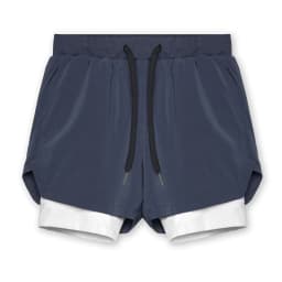 Men's 2-in-1 Running Shorts Quick Dry Gym Sports Shorts Double Layer Breathable Beach Fitness Inner Lining Summer 2025