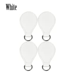 TANQU New 2 Pair 4 Pc Shiny Drop End for Obag Handle PU Drop Attachment for O Bag Obasket DIY Women Bag