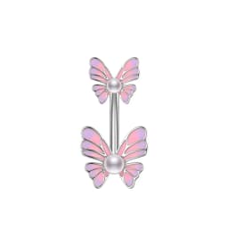 1PCS Butterfly Belly Button Rings Sunflower Navel Piercing Ring Navel Button Piercing Body Belly Piercing Jewelry 316L steel