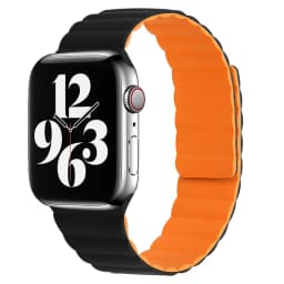 44mm Silicone Loop Strap for Apple Watch 7 45mm 41mm 38mm 42mm Watchband Original Magnetic Bracelet IWatch Seires SE 7 6 5 Strap