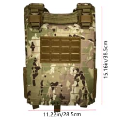 Multi-Role Tactical Vest: Adjustable Nylon Design, Ballistic Panel Ready for Field Enforcement