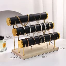 Phnom Penh Bracelet Rack, Bracelet Storage Rack, Wrought Iron Jewelry Rack, Trapezoidal Organizer, Metal Bracelet Display
