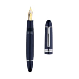 MAJOHN Final Craftsman P141 Pen Metal Copper Piston Ink Absorption 8 # 40 Sun Tip, Dual Color Pen Tip Lightweight Resin Pen Body