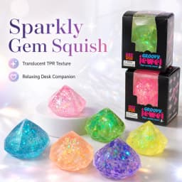 Needoh Diamond Gemstone Slow-Rebound Squeezing Toy, A Stress-Relieving Toy Designed to Help Adults Alleviate Anxiety