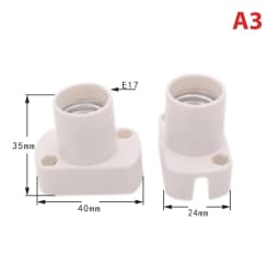 Mini Screw Lamp Base E12 E14 E17 Lamp holder Light Bulb Socket Holder Adapter