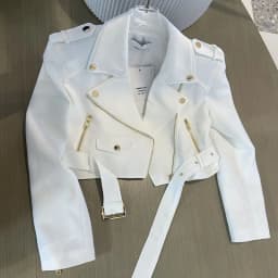 Korean version of the long-sleeved motorcycle jacket jacket women's spring and autumn new fashion temperament Joker suit collar