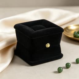Square Black Present Sofa Ring Velvet Gift Box Jewelry Packaging For Wedding Engagement Display Holder Storage Wholesale