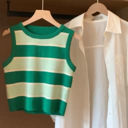 2026 Korean Style Versatile Striped Slim Tank Tops Women Summer Wearing Outside Fashion Sleeveless Top Women's Crop Tops