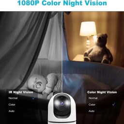 2K Pet Camera WiFi Security Camera Indoor Home Surveillance Camera, Motion Detection, Two-Way Audio, Night Vision, GENBOLT