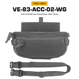 Tactical Drop Pouch Hanger Pouch Compact Abdominal Dangler Pack Quick Release Shoulder Bag Vest Plate Carrier Airsoft Gear