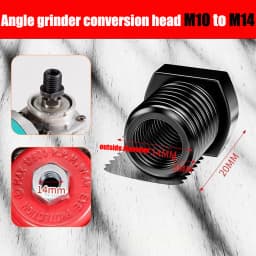 Angle Grinder Attachment Adapter,M10 to M14/M16,Black Quick Change Polisher Interface Connector Practical Thread Converter