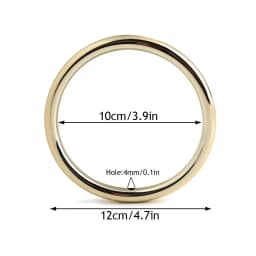 1PC Acrylic D Round Shape Purse Sewing Frame DIY Bag Handles For Bag Making Purse Handles Replacement Crochet Bag Handles