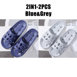 Bathroom House Cheese Slippers Light Weight Water Leaky Beach Flip Flop Non-slip Pool Swimming Aqua Shoes