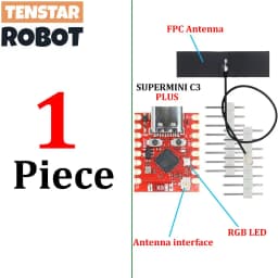 TENSTAR ESP32-C3 Supermini Plus Development Board WiFi Bluetooth ESP32 C3 Super mini V2.0 Red Board