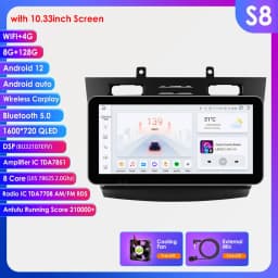 4G 8Core Android 13 Car radio GPS Stereo for FORD Transit /Tourneo Connect 2005-2014 multimedia player Autoradio 2DIN BT Carplay