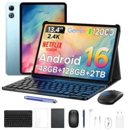 DOOGEE AORLYM P13 Tablet 48GB+128GB Gemini AI 13.4" 2.4K 120Hz Display 12000mAh Large Battery UNISOC T7280 Widevine L1 Android 16 Smart Pad