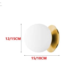 Nordic Globe Glass Wall Lamp Bathroom Mirror Front Wall Lamp Bedroom Bed Wall Lamp Minimalist Modern