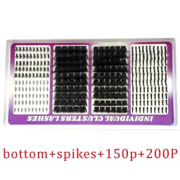 30rows Lash Clusters DIY Spiky Cluster Lashes Mixed Styles Fluffy Volume Clusters Lashes Fluffy Individual Eyelashes Extension