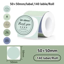 1Roll Label Sticker Self-Adhesive Thermal Paper,Suit for M110 M220 M200 E210 P50 DETONG P1 WP9520 Munbyn Nelko PM220 MiniPrinter