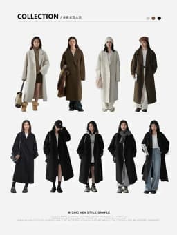 CHIC VEN Women Long Double-sided Woolen Coats Retro Loose Female Overcoat Double Breasted Ladies Windbreak Autumn Winter 2026