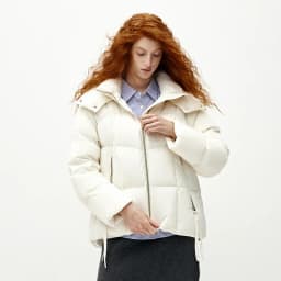 Semir Women Down Jacket 90 Percent Down Fill Hooded Design Loose Fit Mid Length Solid Color Warm Insulation 2026 Winter