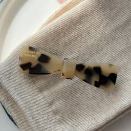 Temperament wine red~Korean FRANCE small bow spring clip French bangs clip edge clip hair accessory headpiece