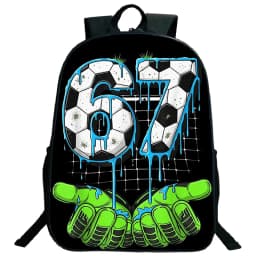 Steal A Brainrot 67 Six Seven Children Backpack Students Travel Daypack Boys Girls Funny Number Design School Bags Lightweight