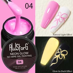 AWStorG Hema Free Poly Nail Gel 30ML Acrylic Gel Finger Extension Transparent Nail Art Extension Quick Building Soak Off UV