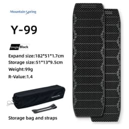 Mountain Spring Ying99/Y99 Ultralight Egg Nest Foldable Moisture‑Barrier Camping Mat Portable Egg‑Crate Foam Pad Backpacking