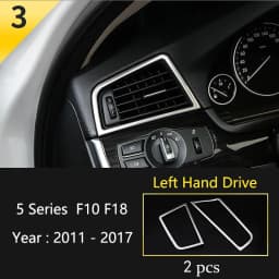 Car Styling Console Multimedia AC CD Panel Decoration Frame Cover Trim Strip Sticker For BMW 5 Series F10 F11 F18 Accessories