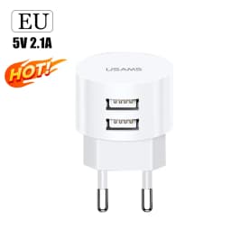 5V 2.1A Dual USB Charger EU US UK Plug Quick Charge Wall Charger Mobile Phone Charging Mini Adapter Travel Charger For Phone