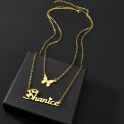 Personalized Customization of Name Pendant Necklace with Different Fonts and Styles for Perfect Party and Holiday Gifts Family