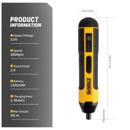 DEWALT Cordless Electric Screwdriver 1300mAh Rechargeable Adjustable Drill Multifunctional Disassembly HT422