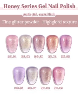 1-12pcs TC Summer Blue Glass Bead Cat Eye Gel Nail Polish Flash White Spar Nude Color Magnet Nail Art Gel Salon Christmas Nails