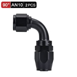 AN6 AN8 AN10 Straight 45 90 180 Degree Oil Fuel Swivel Hose End Fitting Oil Hose End Adaptor Kit Black