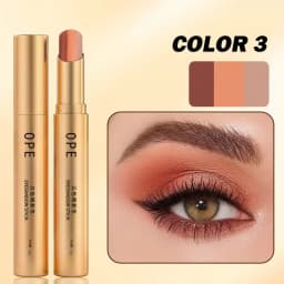 High-Temperature Resistant Makeup OPE Triple Color Eyeshadow Stick Commuting and Dating Eye-Enhancing Eyeshadow Pencil