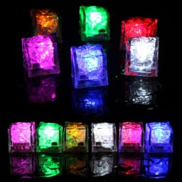 LED Ice Light Glowing Ice Cubes Touch Sensitive Lights Bar Atmosphere Light Lighting In Water For Juice Wine Drinking Glass