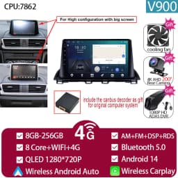 For Mazda 3 Axela 2014 - 2019 Mazda CX-4 CX4 2016 -2018 Car Radio Android Auto GPS Navigation Multimedia Video Player No DVD