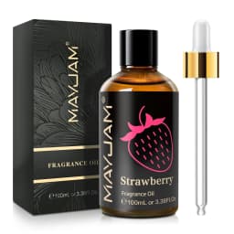 MAYJAM 100ml Fragrance Oil Coconut & Vanilla White Musk Sea Breeze Baby Powder Dragons Blood Sweet Tobacco Freesia for Aromatherapy Diffuser Humidifier Burner, Strawberry Watermelon Cherry Coconut Cranberry Fruit Essential Oil Making Candle Aromatic Spray