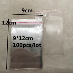 New 4x6cm---14x14cm Various Models Poly Bag Transparent Opp Plastic Bags Self Adhesive Seal Jewellery Making Packaging Bag