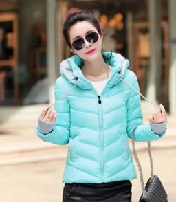 clothes Winter XXXL Jacket Women hooded Solid Color Short Female Coat Parka Outwear For Women Jaqueta Feminina Inverno
