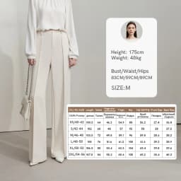 Amii Women's Flared Pants 2026 Summer New Pin Tuck Casual Trousers With Flowy Drape Simple Office Long Pants For Women 12612019
