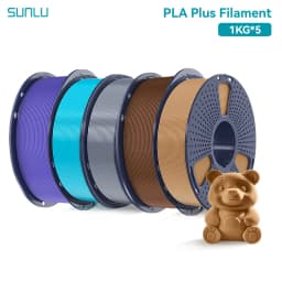 SUNLU 5KG PLAPLUS Filament 1.75MM Neatly Arranged No Knots No Bubble Eco-Friendly Non-Toxic Odorless Bright Color Good Toughness