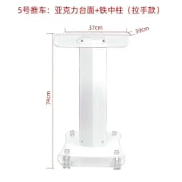 Foldable Salon Cart Drawers Beauty Salons Space-saving Anti-bumping Design Load-bearing Universal Wheels Beauty Salon Trolley
