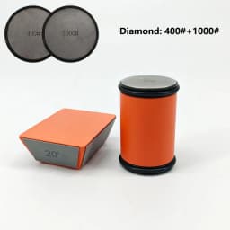 Rolling Knife Sharpener Magnetic Knife Holder Diamond Sharpening Stone Kit with 15 and 20 Degrees Angle Roller Kitchen Accessory